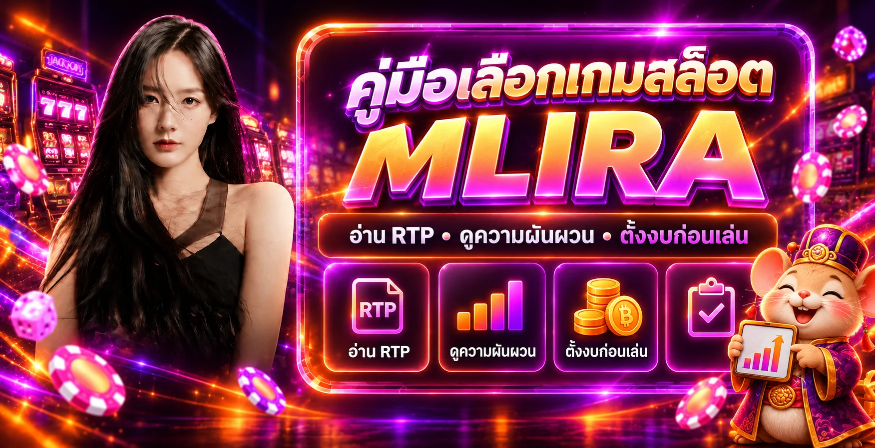 MLIRA คู่มือเลือกสล็อตด้วย RTP และความผันผวน